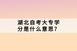 在湖北成人高考中，許多考生對(duì)于是否需要考英語存在疑問。畢竟，英語作為一門國際通用語言，對(duì)于大專階段的學(xué)習(xí)和未來的職業(yè)發(fā)展都有著重要的影響。那么，湖北自考大專學(xué)分是什么意思？