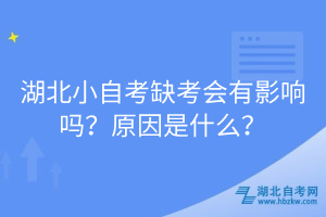 湖北小自考缺考會有影響嗎？原因是什么？