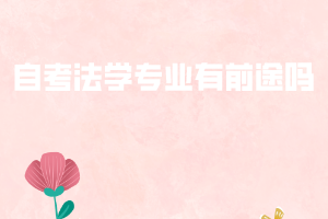 自考法學(xué)專業(yè)有前途嗎？