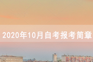 2020年10月湖北自考面向社會(huì)開(kāi)考專業(yè)報(bào)考簡(jiǎn)章