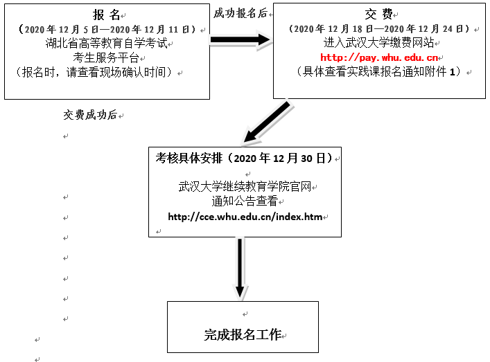 武漢大學(xué)自考專(zhuān)業(yè)實(shí)踐考核流程 武漢大學(xué)自考專(zhuān)業(yè)實(shí)踐考核流程