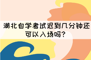 湖北自學(xué)考試遲到幾分鐘還可以入場嗎？