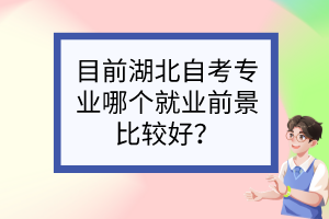 目前湖北自考專業(yè)哪個(gè)就業(yè)前景比較好？