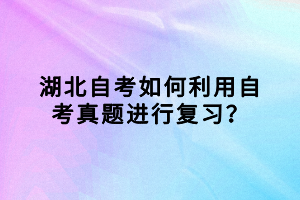 湖北自考如何利用自考真題進行復(fù)習(xí)？