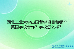 湖北工業(yè)大學(xué)出國留學(xué)項(xiàng)目和哪個英國學(xué)校合作？學(xué)校怎么樣？