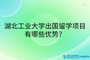湖北工業(yè)大學(xué)出國留學(xué)項目有哪些優(yōu)勢？