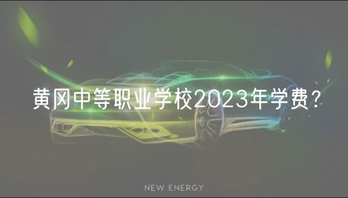 黃岡中等職業(yè)學(xué)校2023年學(xué)費(fèi)？