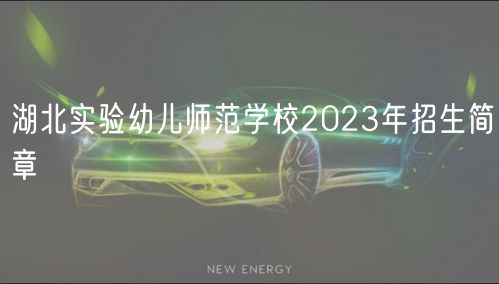 湖北實驗幼兒師范學校2023年招生簡章