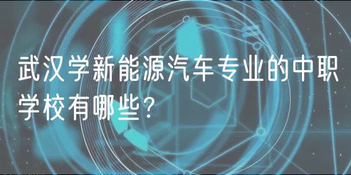 武漢學(xué)新能源汽車(chē)專(zhuān)業(yè)的中職學(xué)校有哪些？