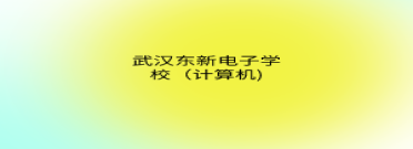 武漢東新電子學校（計算機)