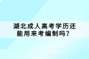 湖北成人高考報名后該參加考試？