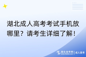 湖北成人高考考試手機(jī)放哪里？請(qǐng)考生詳細(xì)了解！
