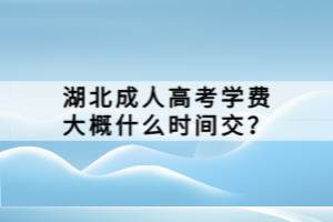 湖北成人高考被錄取有通知書嗎？