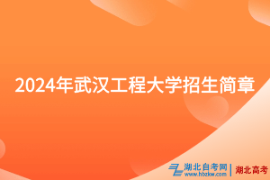 2024年武漢工程大學(xué)招生簡章