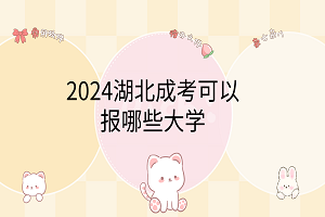 2024湖北成考可以報哪些大學(xué)