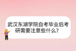武漢東湖學(xué)院自考畢業(yè)后考研需要注意些什么？