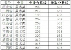 2013年武漢理工大學(xué)美術(shù)類錄取分?jǐn)?shù)線