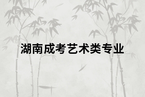 湖南成人高考中有有藝術(shù)類(lèi)專(zhuān)業(yè)嗎？有哪些要求？