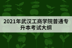 2021年武漢工商學院普通專升本《會計學原理》考試大綱