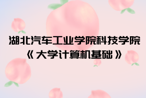2021年湖北汽車工業(yè)學院科技學院普通專升本《大學計算機基礎》考試大綱