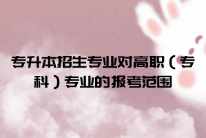 2021年武漢體育學(xué)院體育科技學(xué)院普通專升本招生專業(yè)對(duì)高職（?？疲I(yè)的報(bào)考范圍