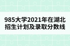 985大學(xué)2021年在湖北招生計(jì)劃及錄取分?jǐn)?shù)線