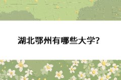 湖北鄂州有哪些大學？