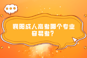 襄陽成人高考哪個(gè)專業(yè)容易考?