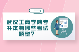 武漢工商學(xué)院專升本有哪些考試題型？