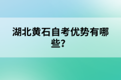 湖北黃石自考優(yōu)勢有哪些？