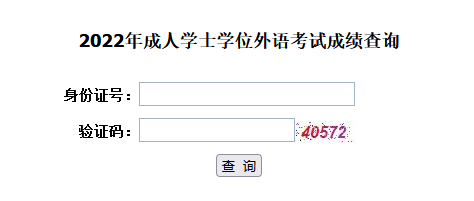 2022年湖北成人學(xué)位英語(yǔ)成績(jī)查詢時(shí)間及入口