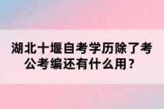 湖北十堰自考學(xué)歷除了考公考編還有什么用？