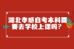 湖北孝感自考本科需要去學(xué)校上課嗎？