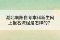 湖北襄陽自考本科新生網(wǎng)上報名流程是怎樣的？