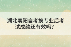 湖北襄陽(yáng)自考換專業(yè)后考試成績(jī)還有效嗎？